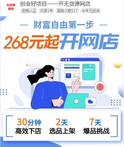 创业好项目——开无货源网店